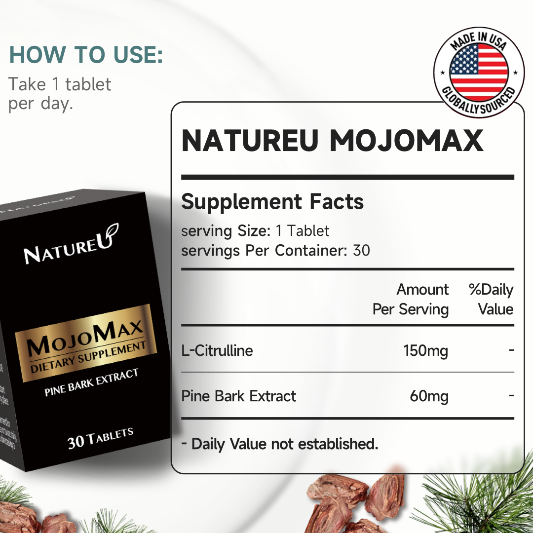 NatureU MojoMax Pine Bark Extract and L-Citrulline Energy Supplement Product Detail-3