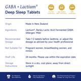 NatureU Deep Sleep Tablets – SleepMaster® GABA + Casein Hydrolates 15 Tablets/Bottle