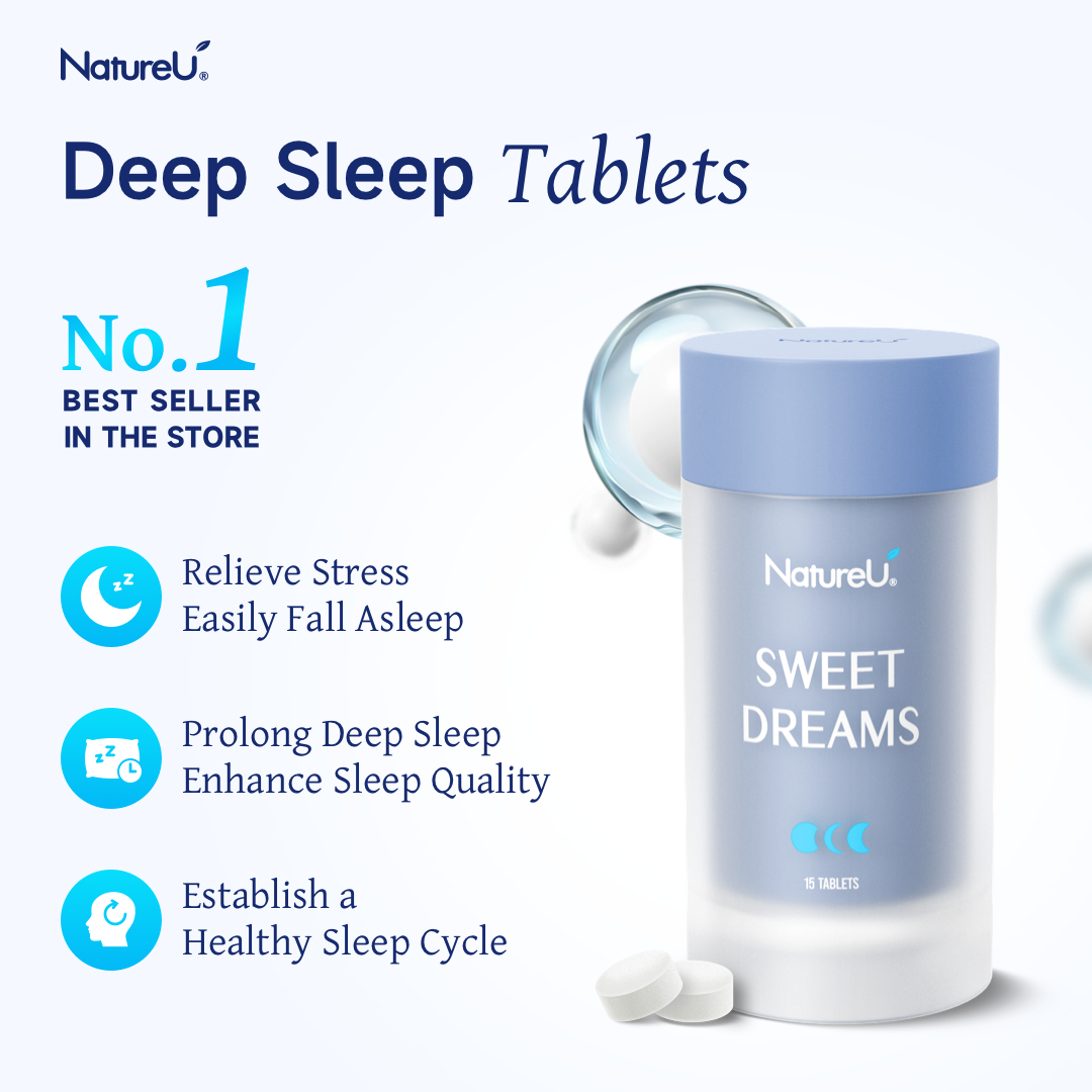 NatureU Sweet Dreams  – SleepMaster® GABA + Casein Hydrolates 15 Tablets/Bottle
