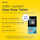 NatureU Deep Sleep Tablets – SleepMaster® GABA + Lactium® 15 Tablets/Bottle