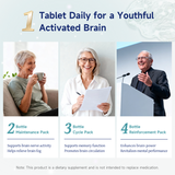 NatureU Brain Health Cognition Activating Tablets  30 Tablets/Bottle