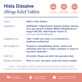 NatureU HISTA DISSOLVE Allergy Relief DAOMaster®+ VD+Soothing Probiotics(BB536) 30 Tablets/Bottle