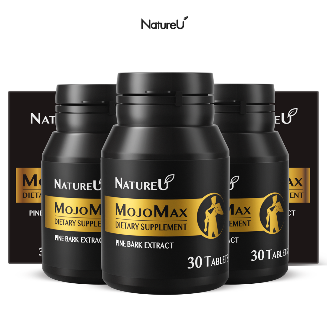 NatureU MojoMax Pine Bark Extract and L-Citrulline Energy Supplement | 30 Tablets/Box