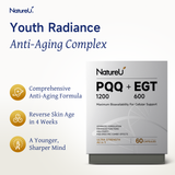NatureU Youth Radiance – Beauty & Anti-Aging Complex PQQ+ERGO®+AGMaster® 60 capsules/bottle